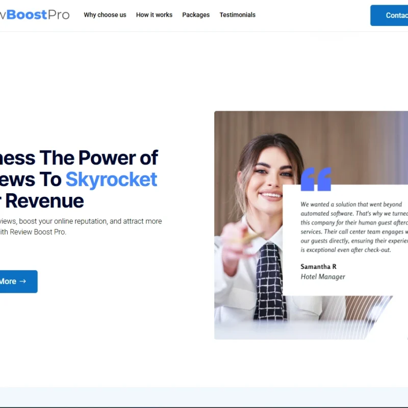Busness Website - Review boost Services